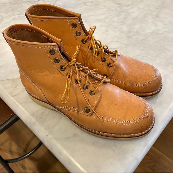 Tan Leather Men's Boots - Picture 1 of 11